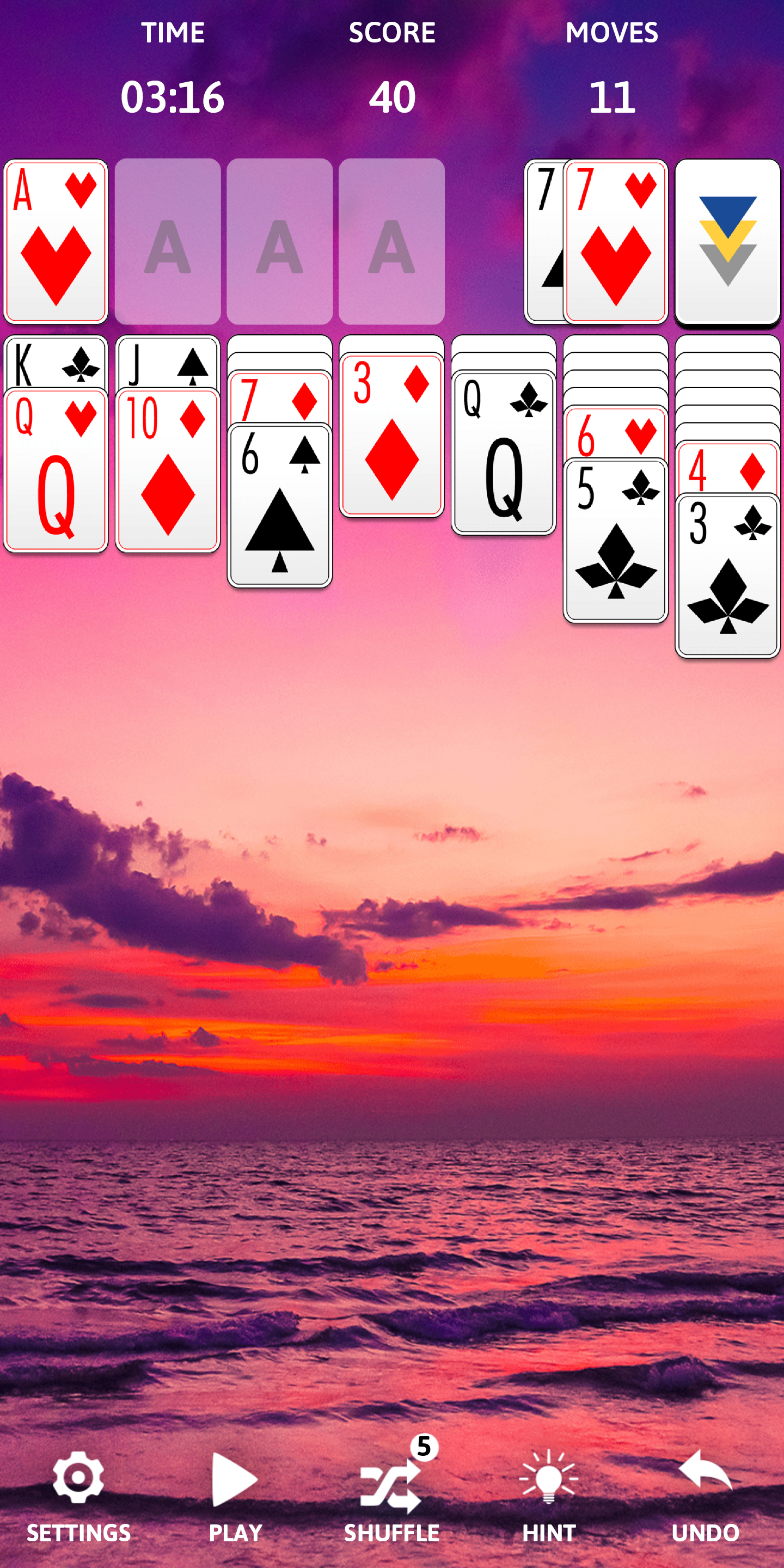 اسکرین شات 5 بازی Solitaire Classic Era Games