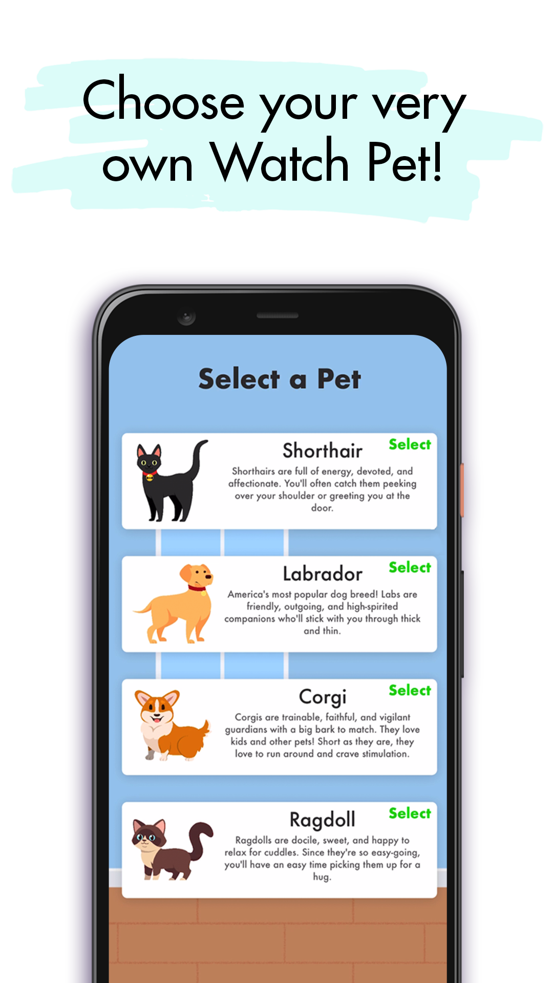 اسکرین شات 3 بازی Watch Pet: Widget & Watch Pets