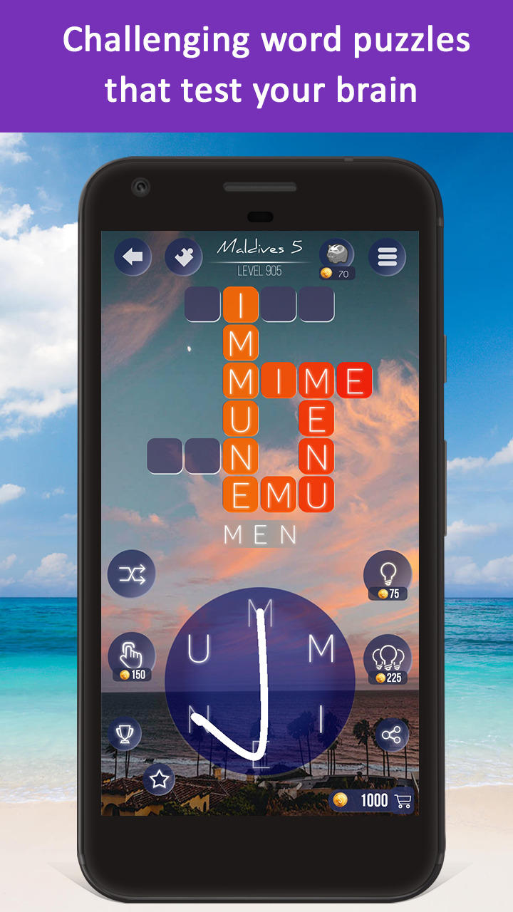اسکرین شات 3 بازی Word Beach: Word Search Games