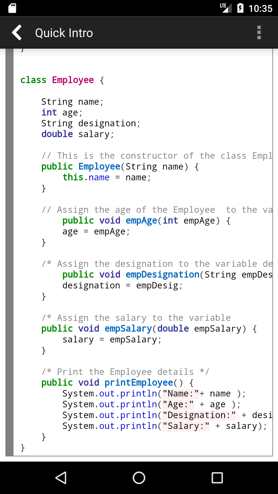 اسکرین شات 4 برنامه Jedona - Compiler for Java