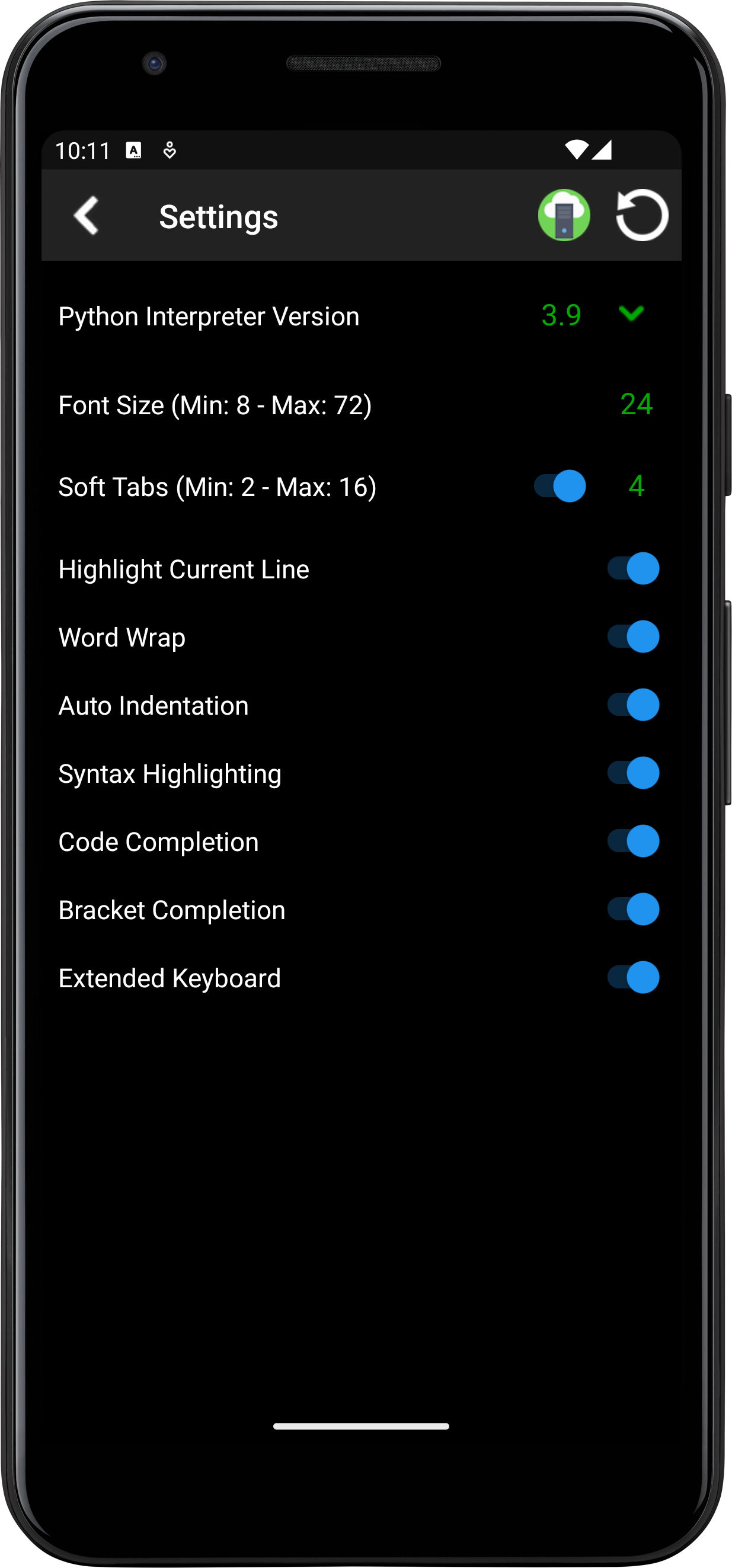 اسکرین شات 6 برنامه Python Programming Interpreter