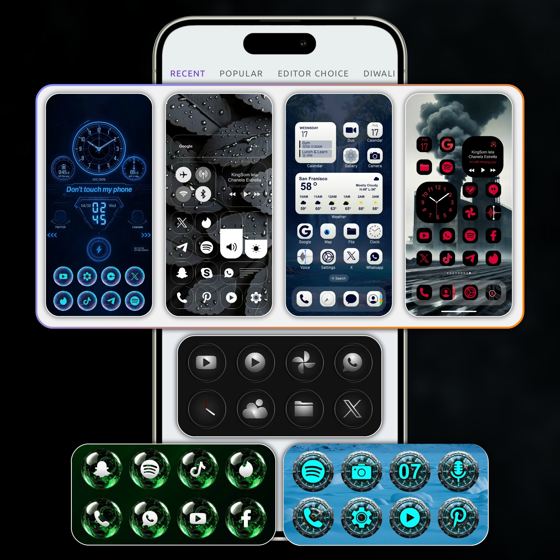 اسکرین شات 6 برنامه Themes for Android