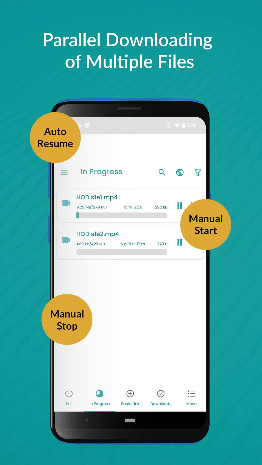 اسکرین شات 4 برنامه Pro FDM: File Download Manager