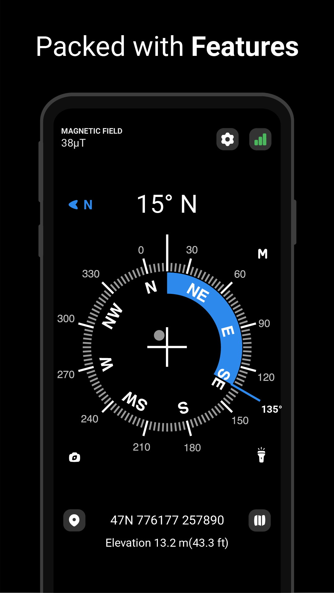 اسکرین شات 4 برنامه Digital Compass