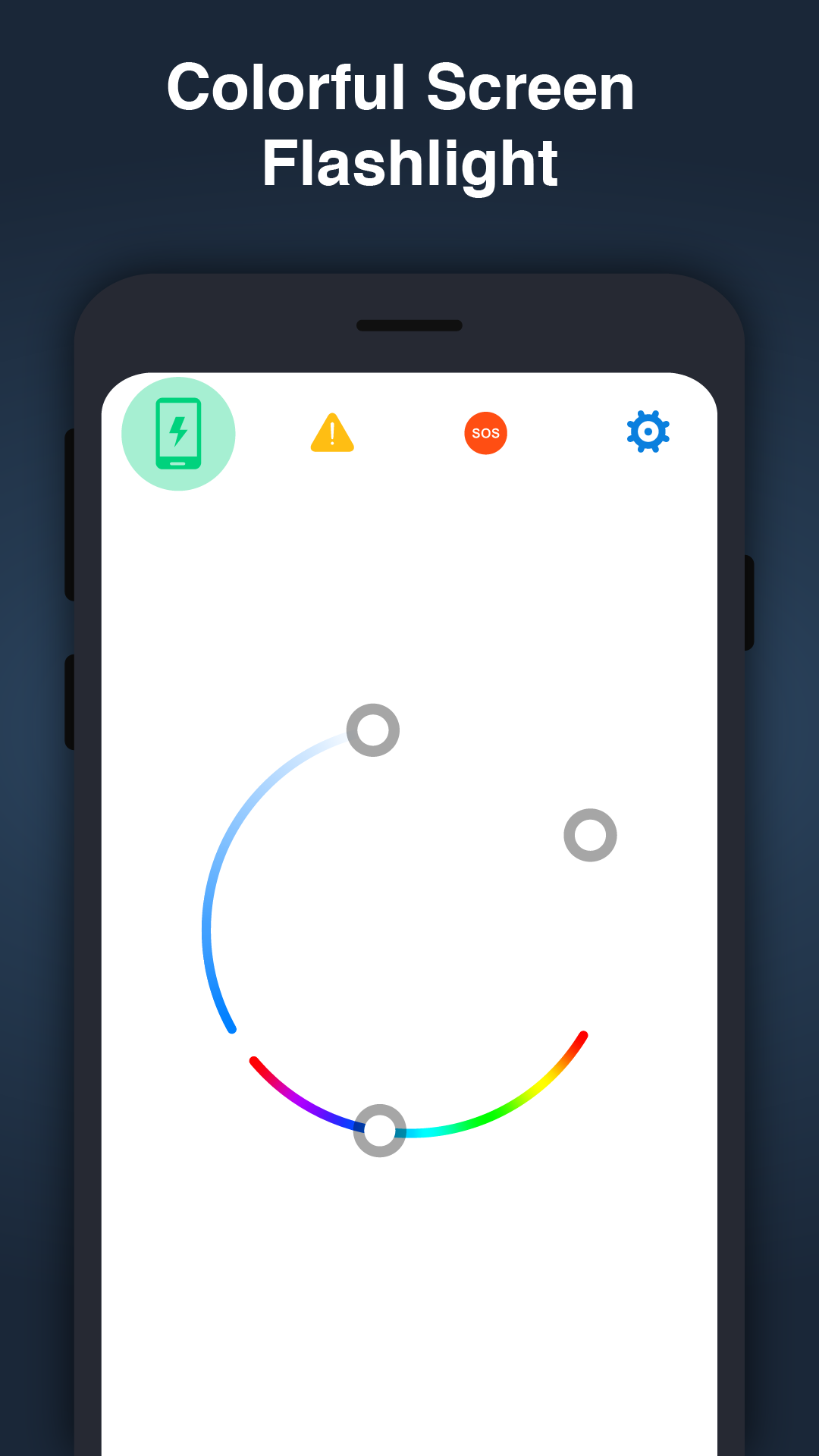 اسکرین شات 4 برنامه Flashlight : LED torch light
