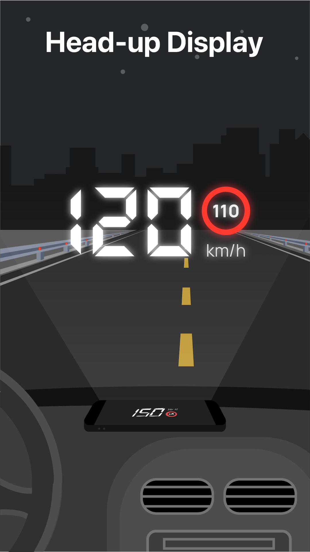 اسکرین شات 7 برنامه GPS Speedometer : Odometer HUD