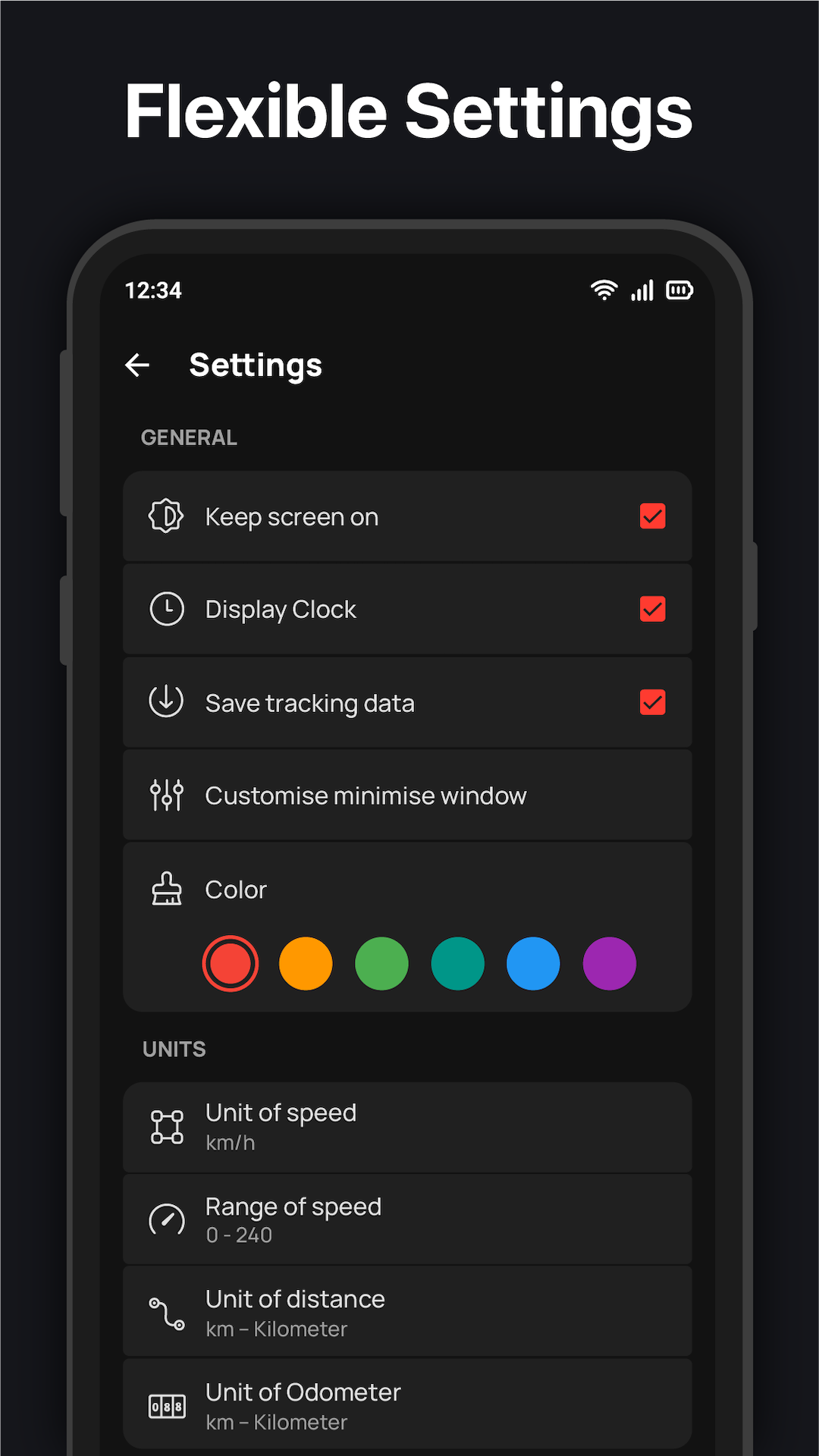 اسکرین شات 6 برنامه GPS Speedometer : Odometer HUD