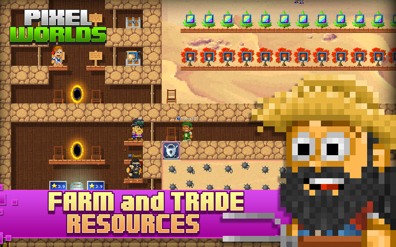 اسکرین شات 6 بازی Pixel Worlds: MMO Sandbox