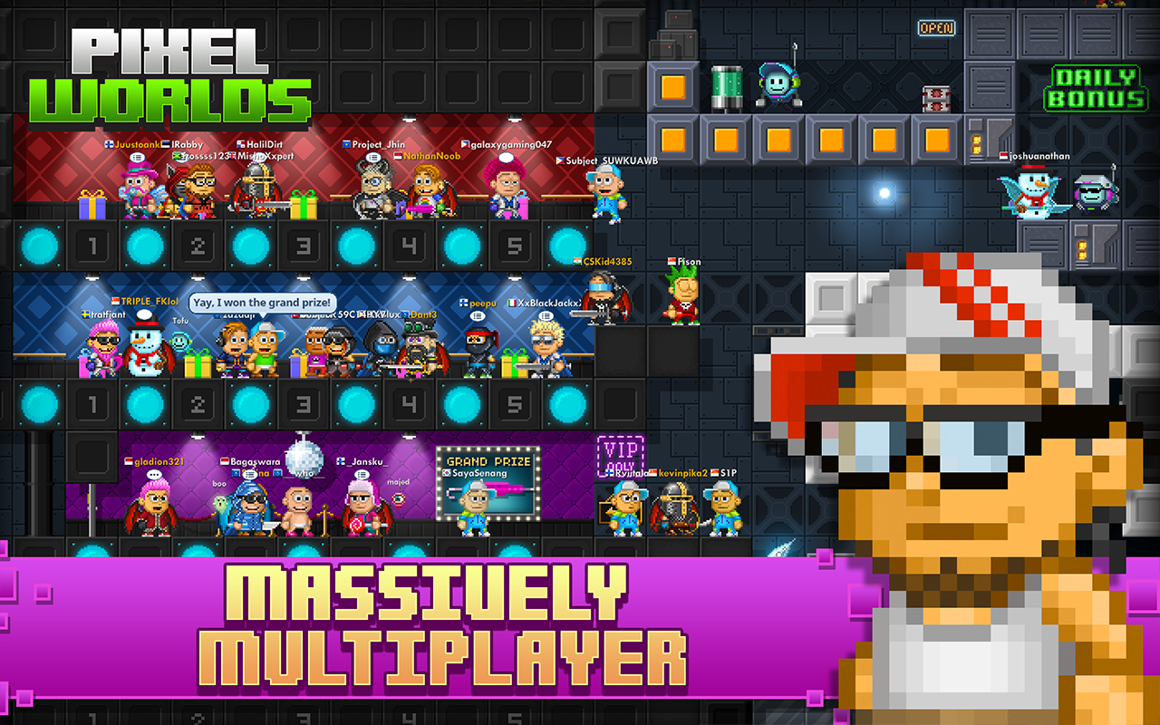 اسکرین شات 2 بازی Pixel Worlds: MMO Sandbox