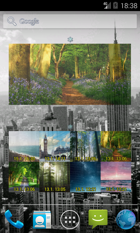 اسکرین شات 8 برنامه Gallery Widget