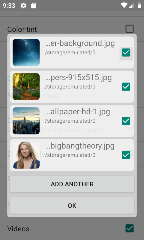 اسکرین شات 2 برنامه Gallery Widget