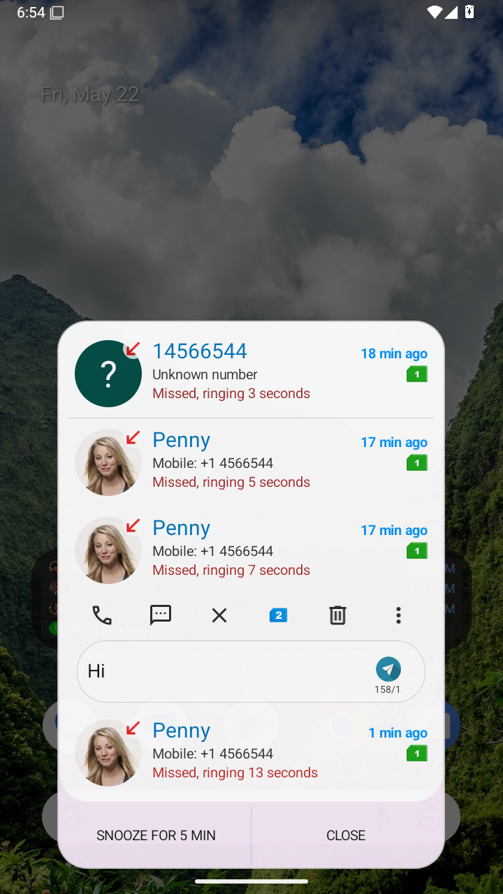 اسکرین شات 5 برنامه Smart Notify - Dialer & SMS