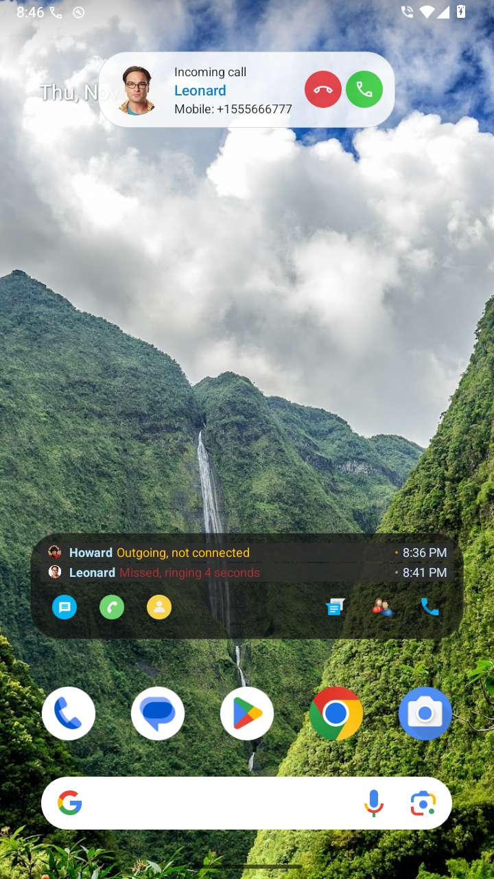 اسکرین شات 4 برنامه Smart Notify - Dialer & SMS