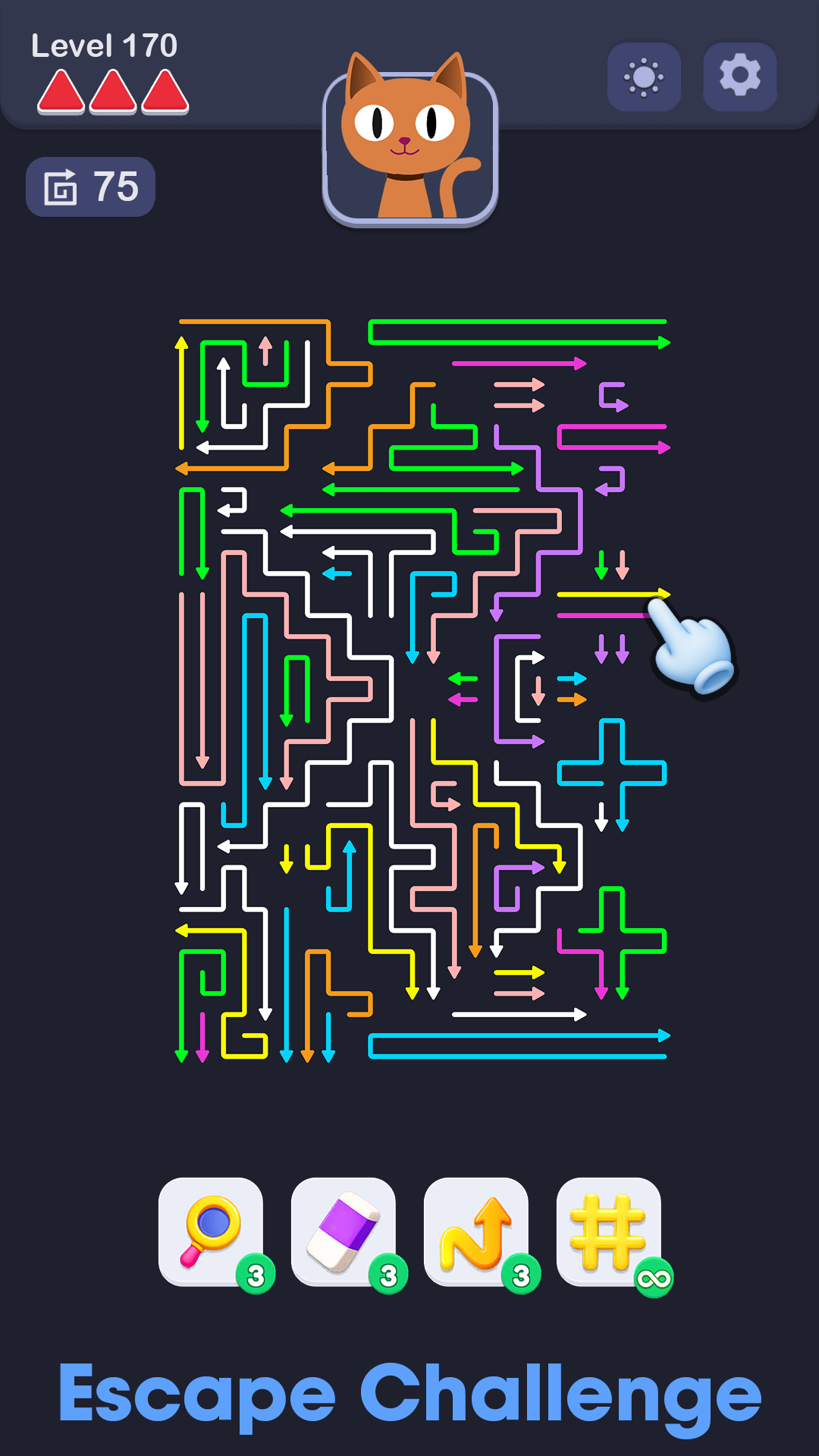 اسکرین شات 2 بازی Tap Arrows: Escape Puzzle