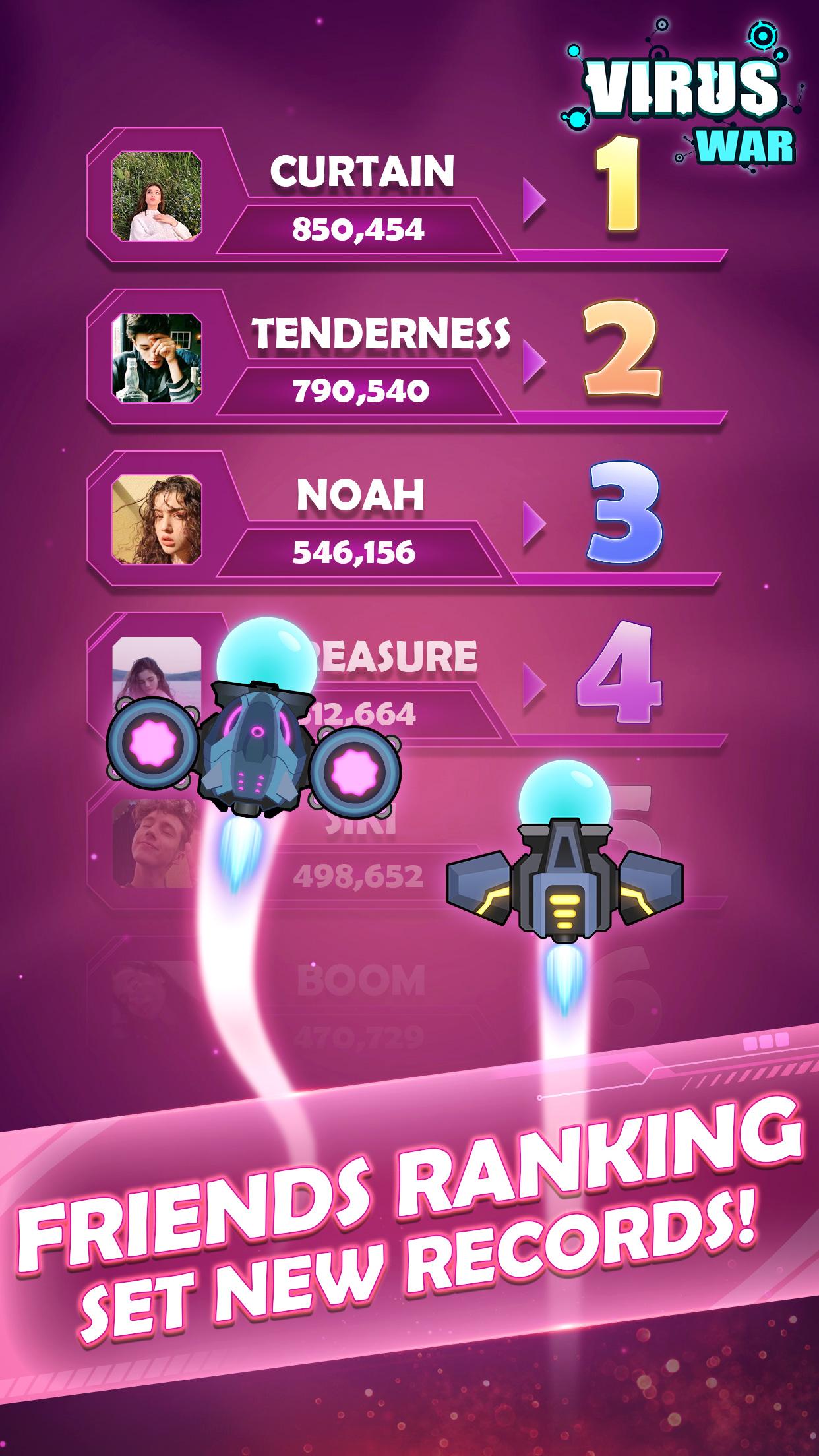 اسکرین شات 5 بازی Virus War - Space Shooting