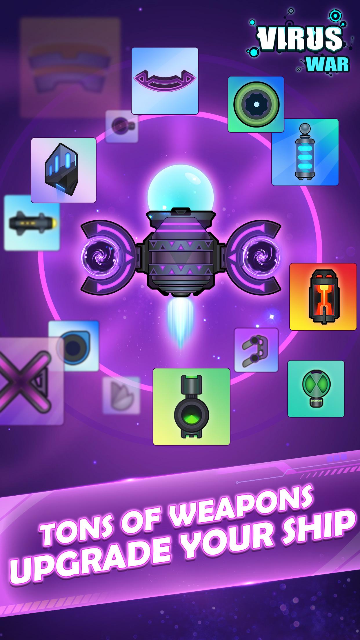 اسکرین شات 2 بازی Virus War - Space Shooting