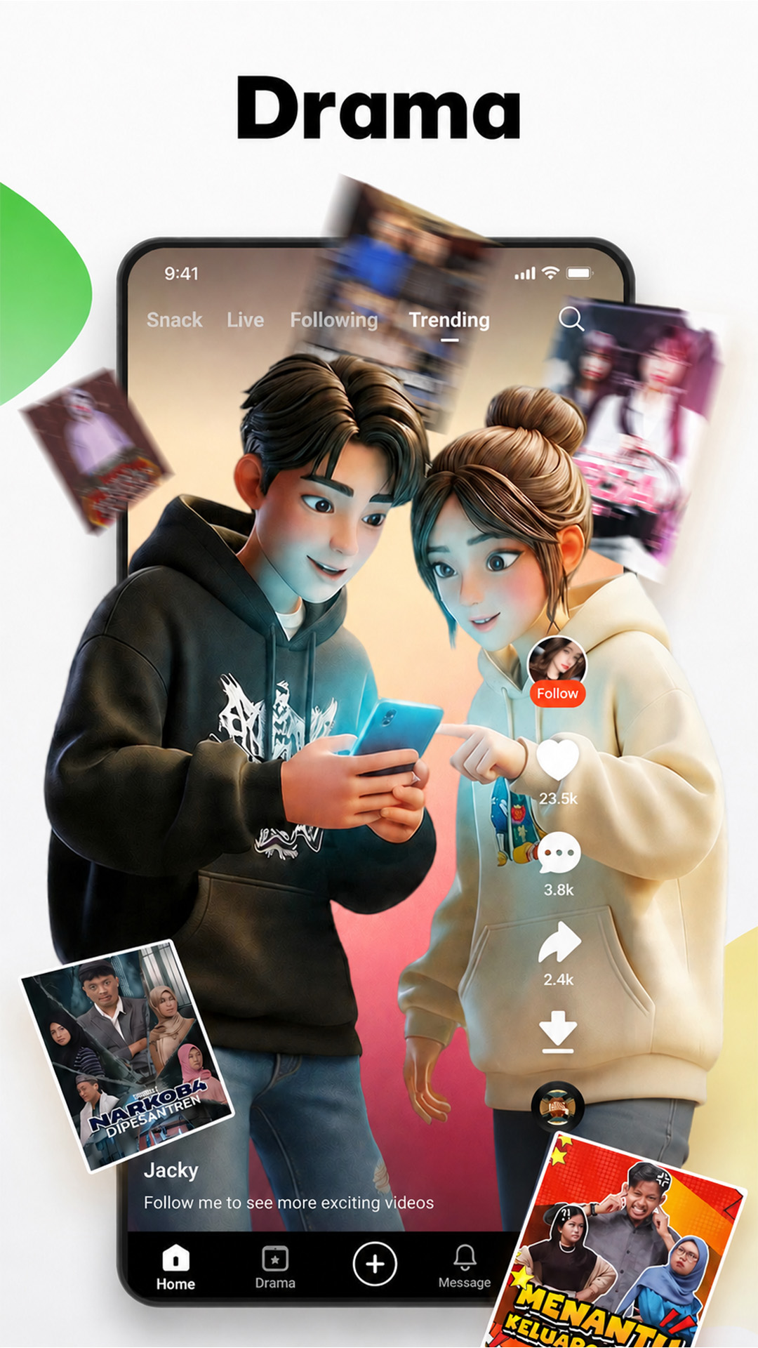 اسکرین شات 2 برنامه SnackVideo - Video & Live Show