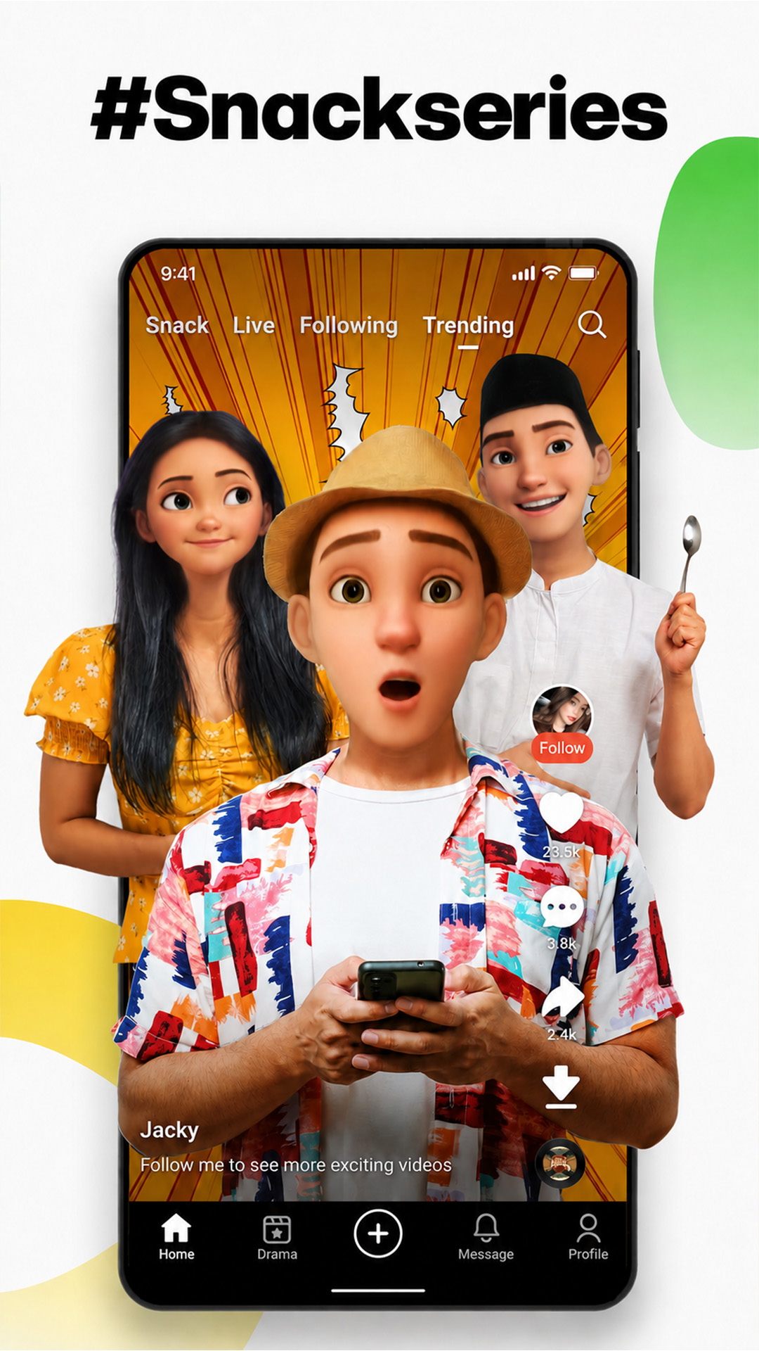 اسکرین شات 5 برنامه SnackVideo - Video & Live Show