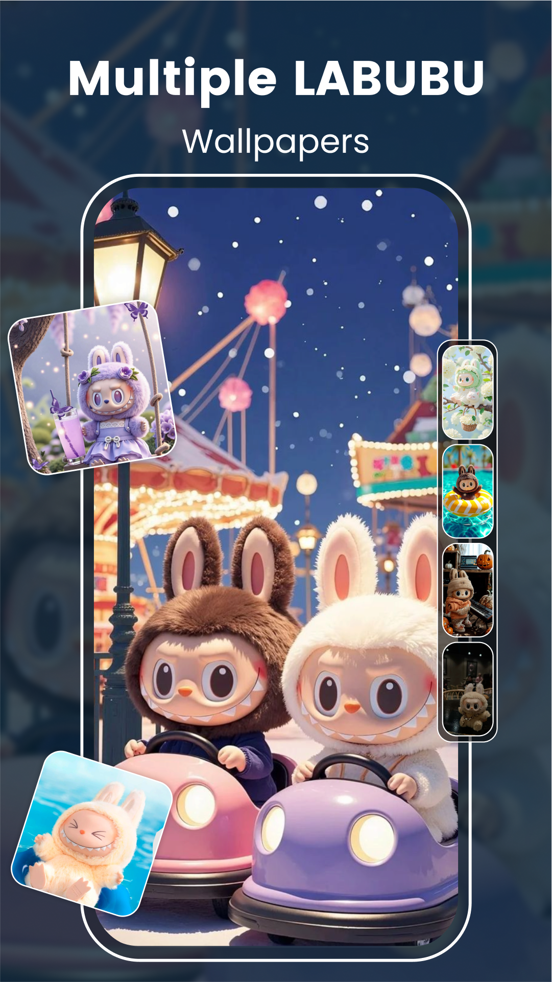 اسکرین شات 1 برنامه Kawaii Aesthetic 4K Wallpapers