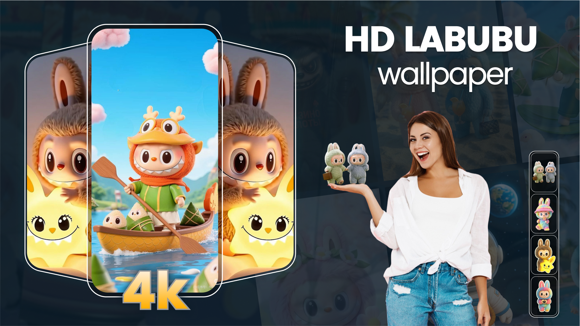 اسکرین شات 5 برنامه Kawaii Aesthetic 4K Wallpapers