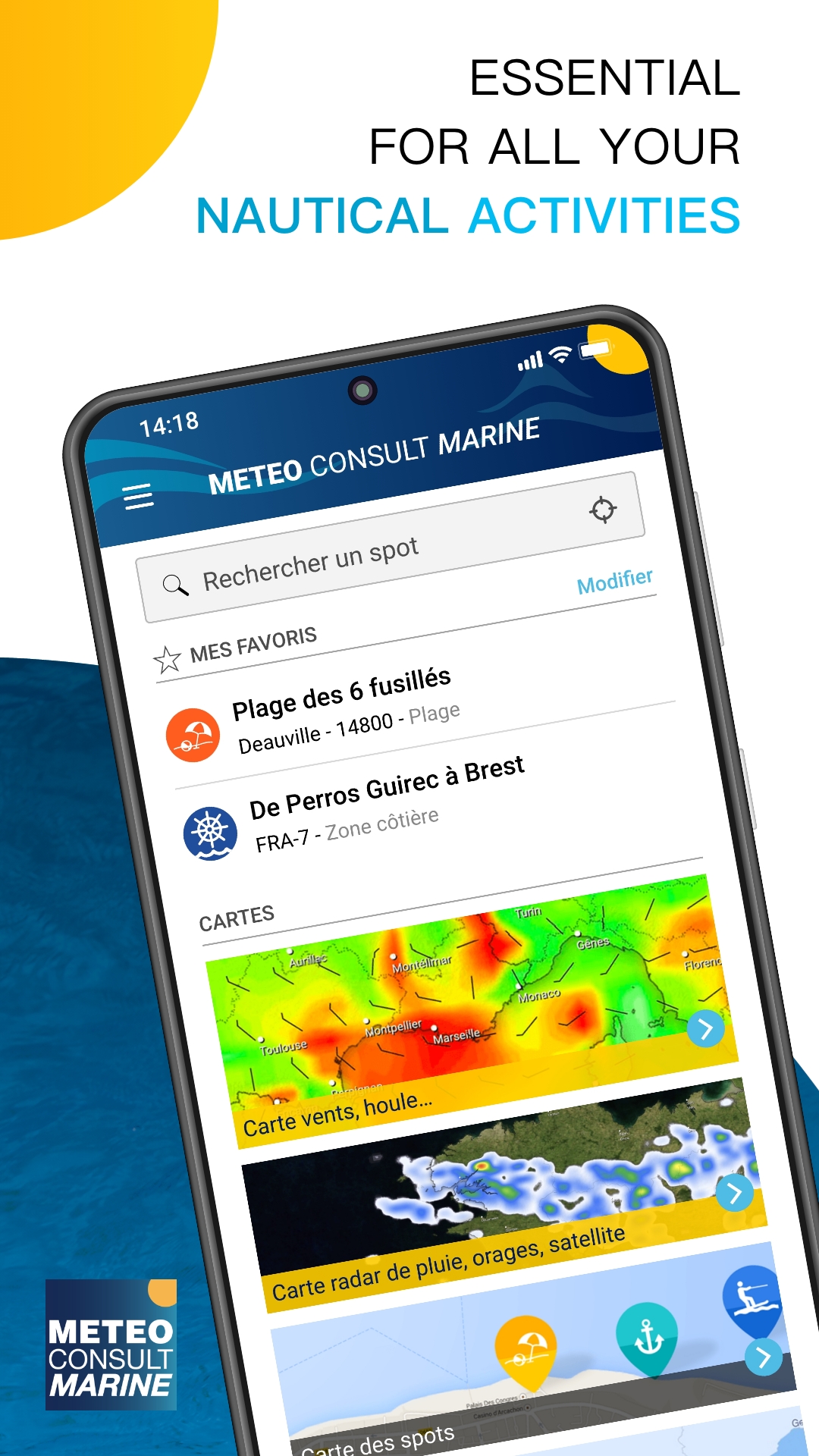 اسکرین شات 1 برنامه Météo Marine