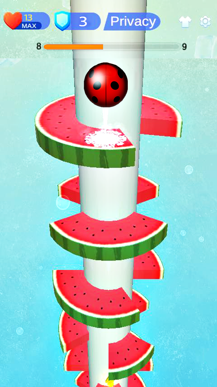 اسکرین شات 3 بازی Tower Ladybug Ball Jump
