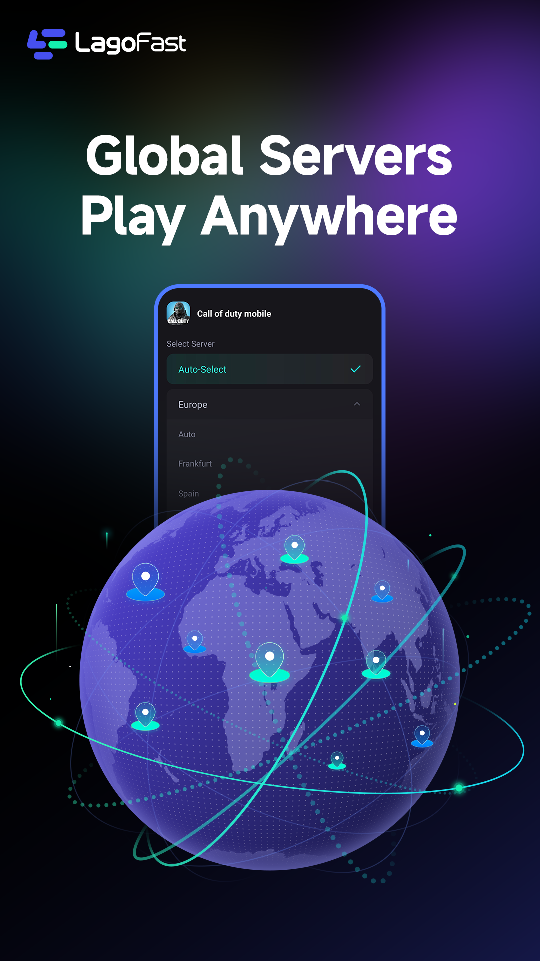 اسکرین شات 3 برنامه LagoFast Game Booster: Low Lag