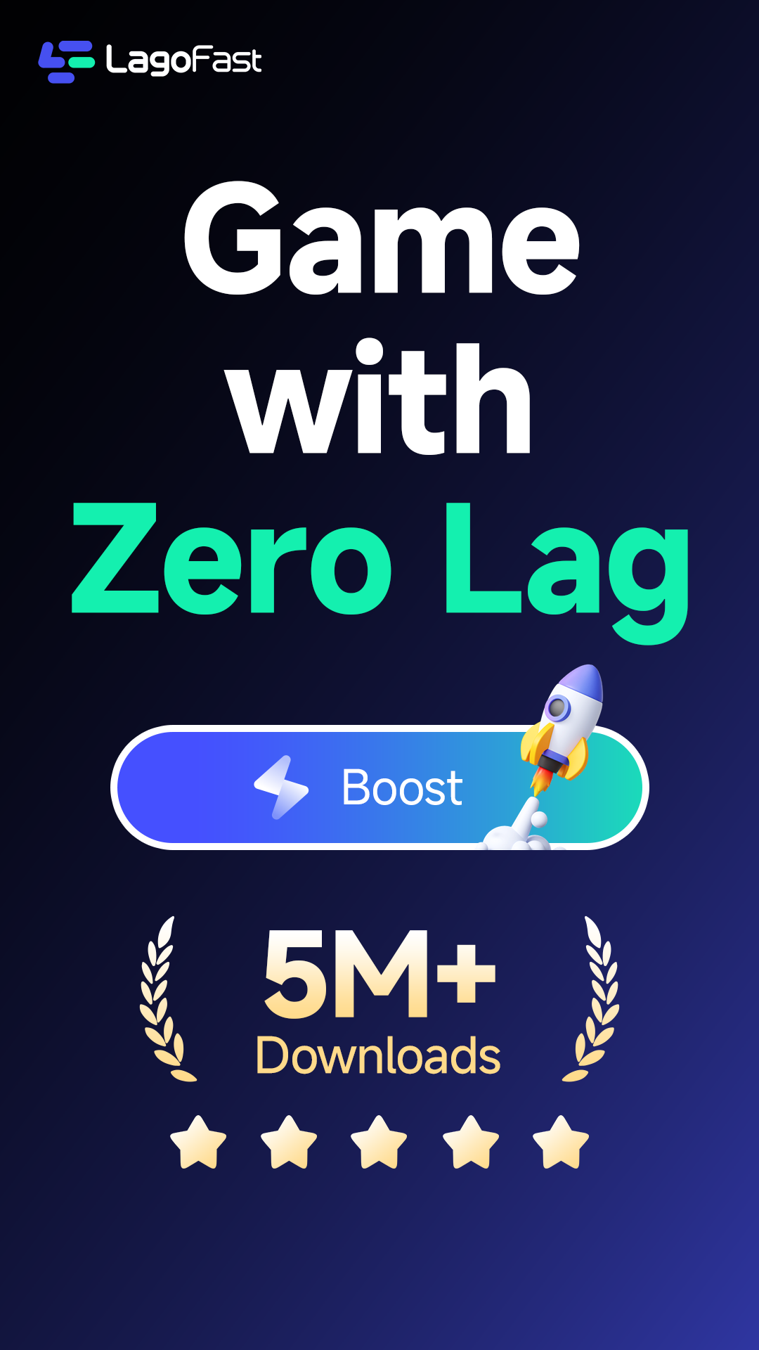 اسکرین شات 1 برنامه LagoFast Game Booster: Low Lag