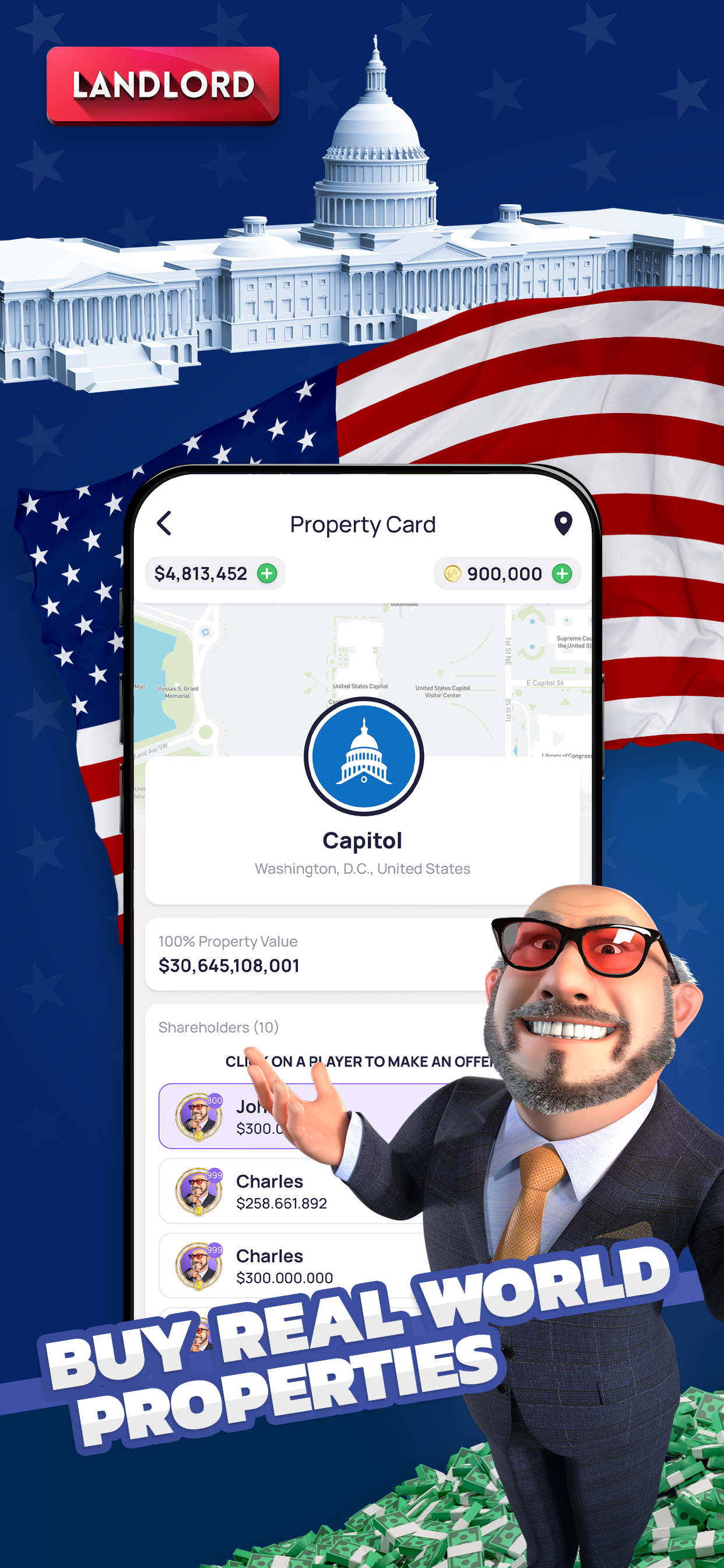 اسکرین شات 1 بازی Landlord: Idle Business Empire