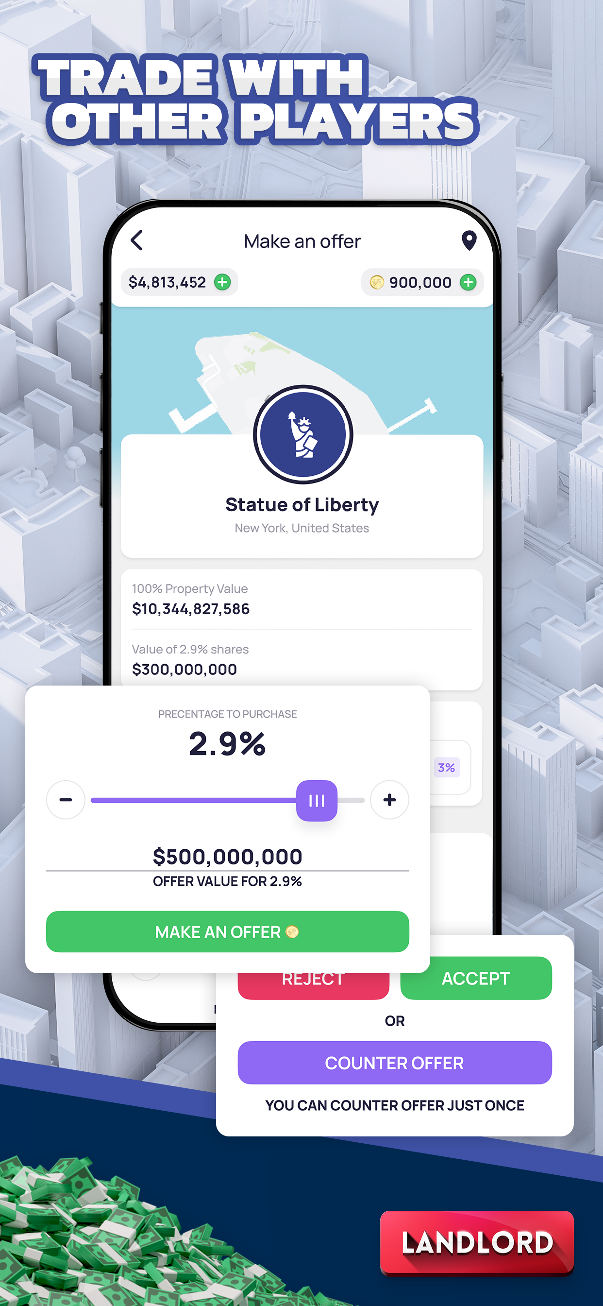 اسکرین شات 4 بازی Landlord: Idle Business Empire