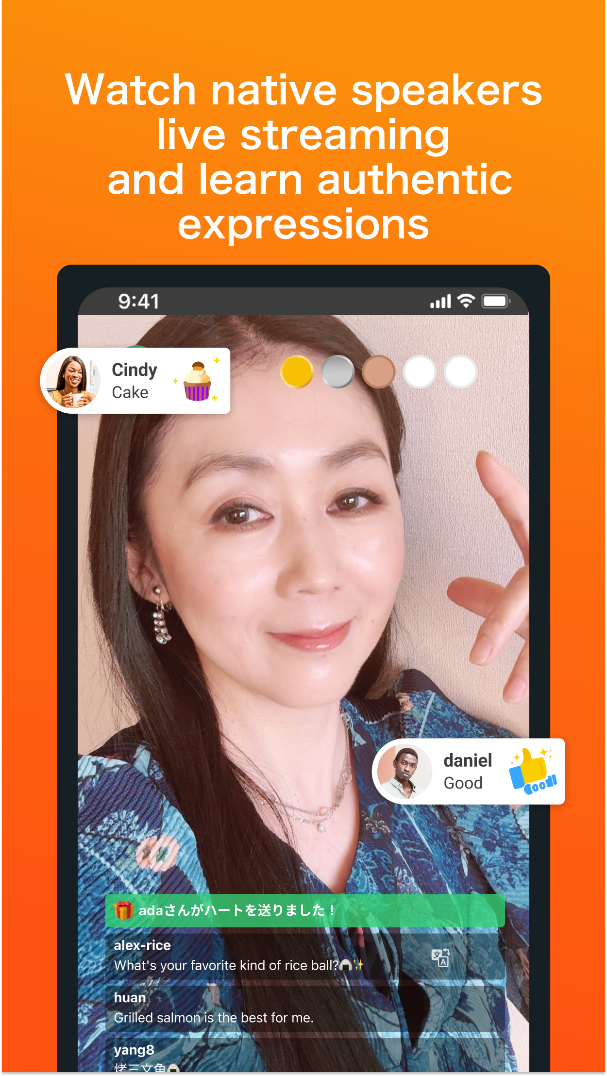 اسکرین شات 4 برنامه HiNative - Language Learning