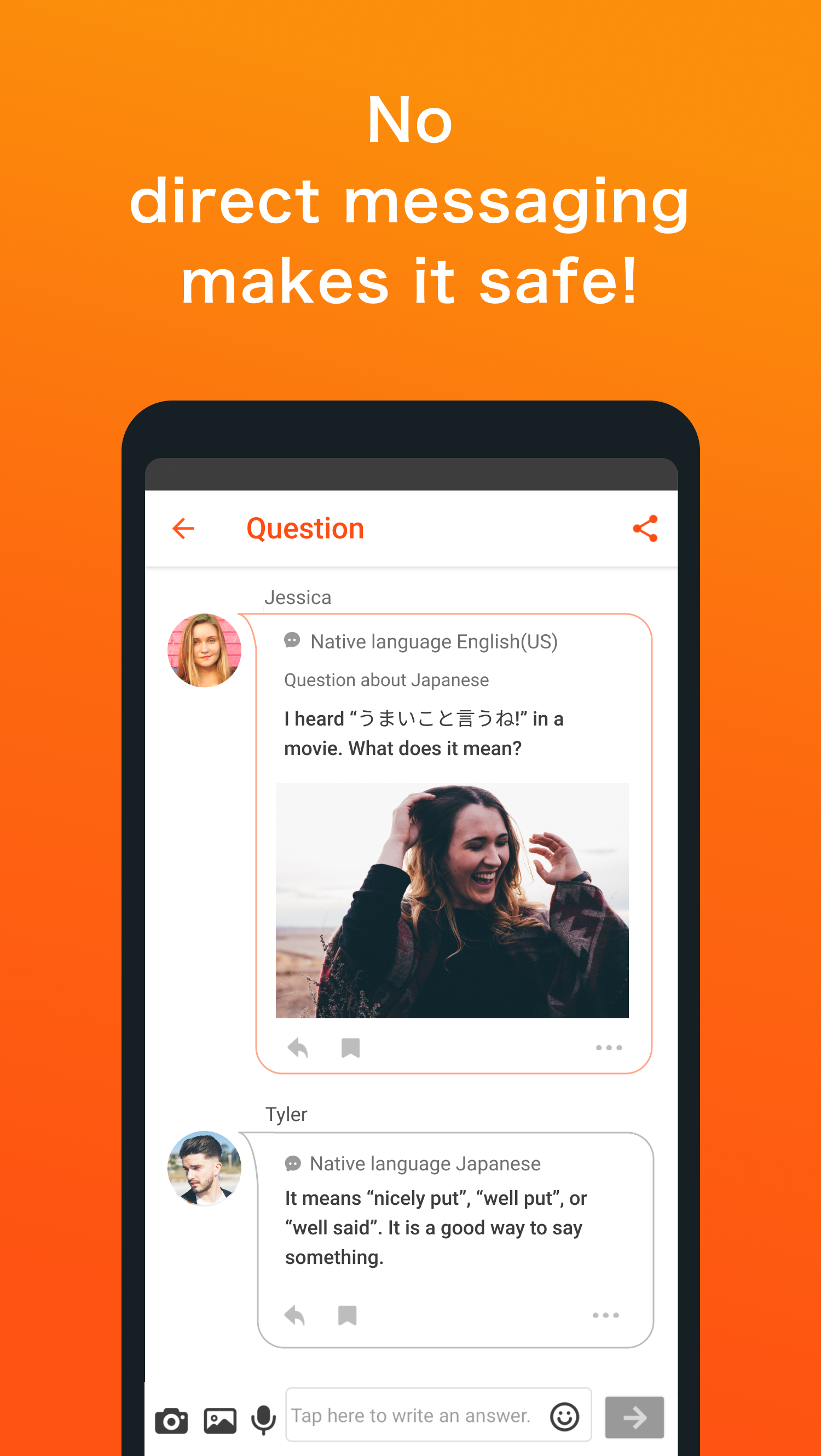اسکرین شات 6 برنامه HiNative - Language Learning