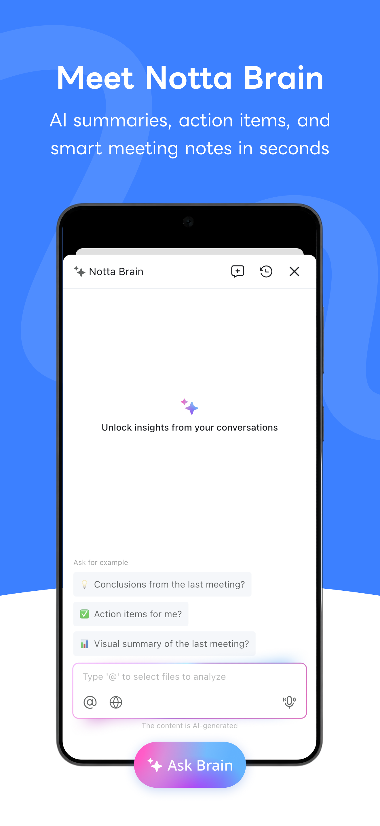 اسکرین شات 3 برنامه Notta-Transcribe Audio to Text