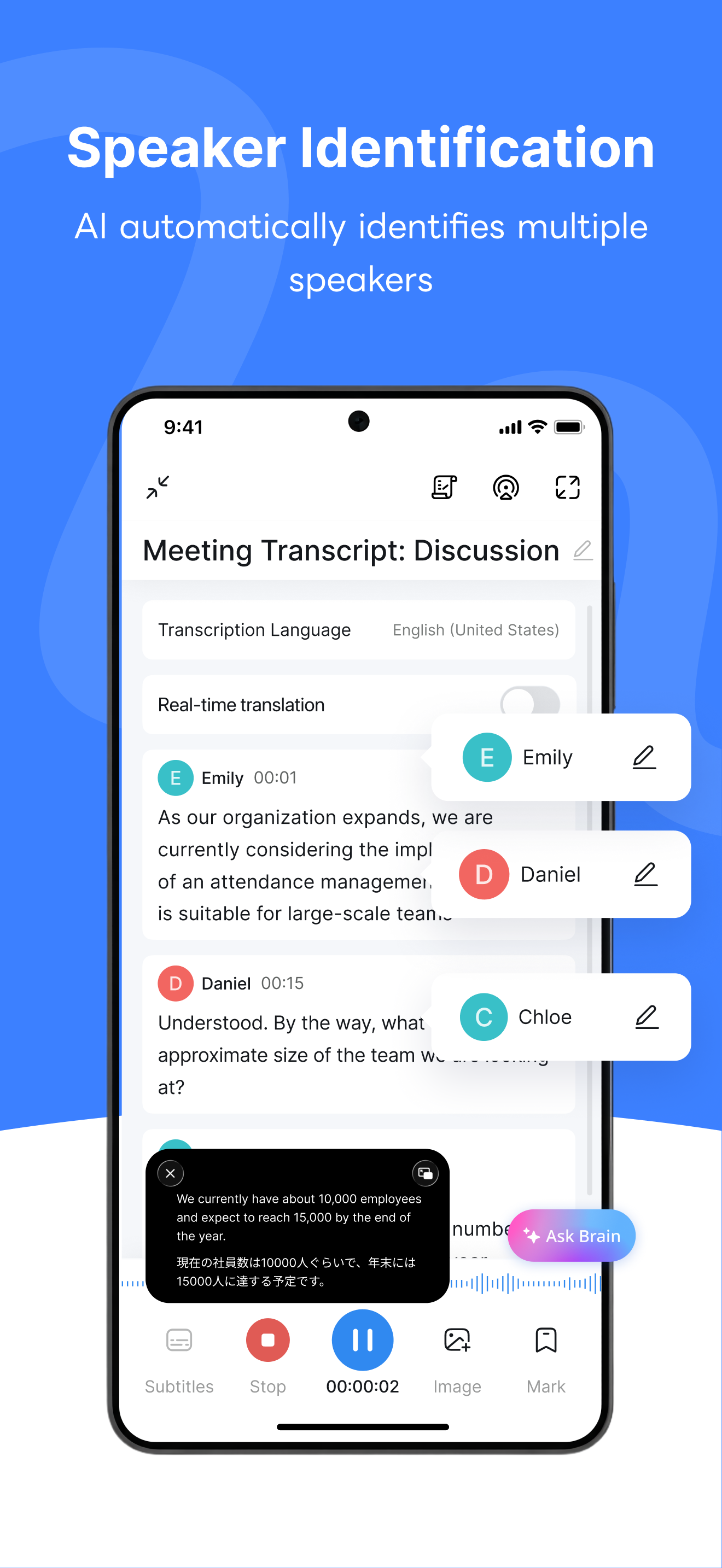 اسکرین شات 6 برنامه Notta-Transcribe Audio to Text