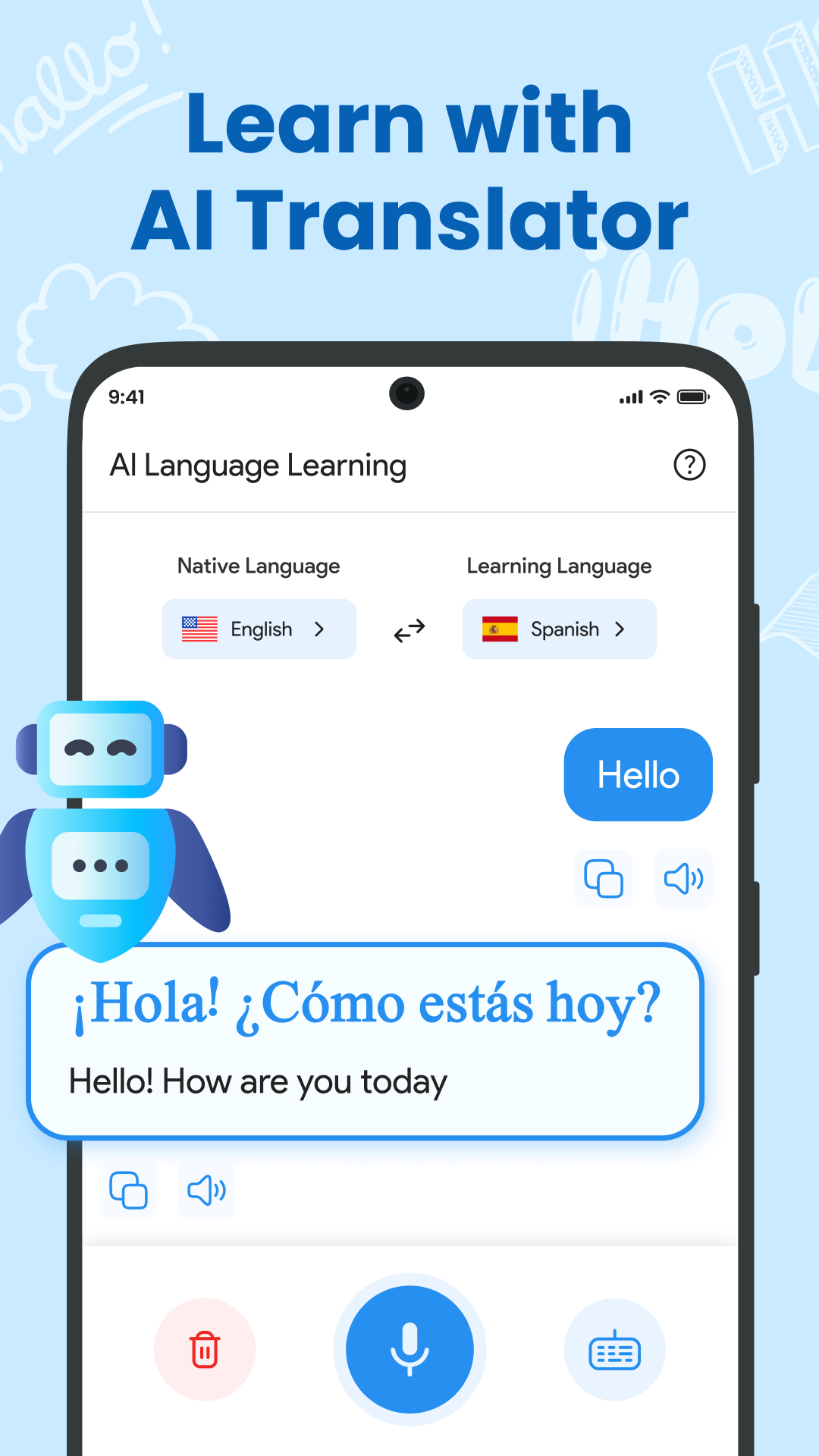 اسکرین شات 1 برنامه AI Translate : Translator App