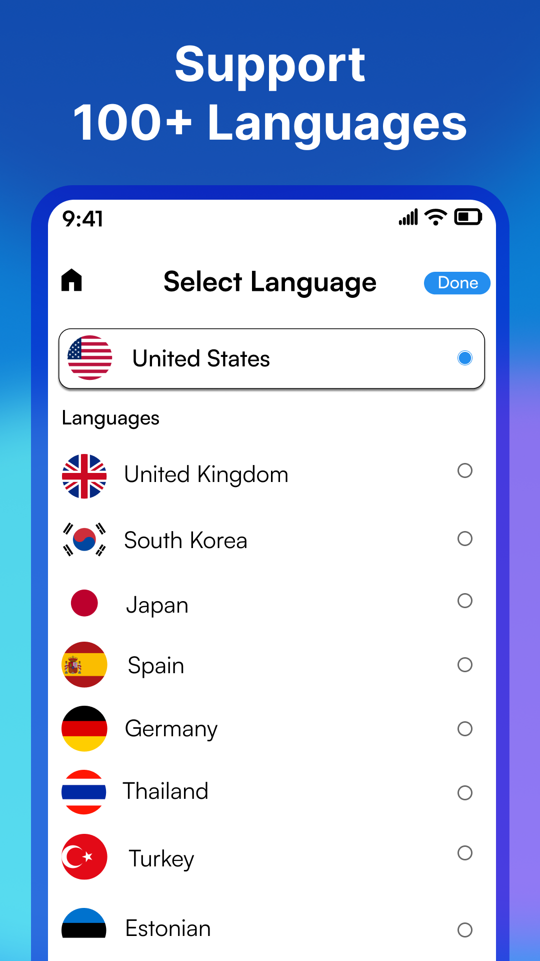 اسکرین شات 4 برنامه AI Translator: Live Translate