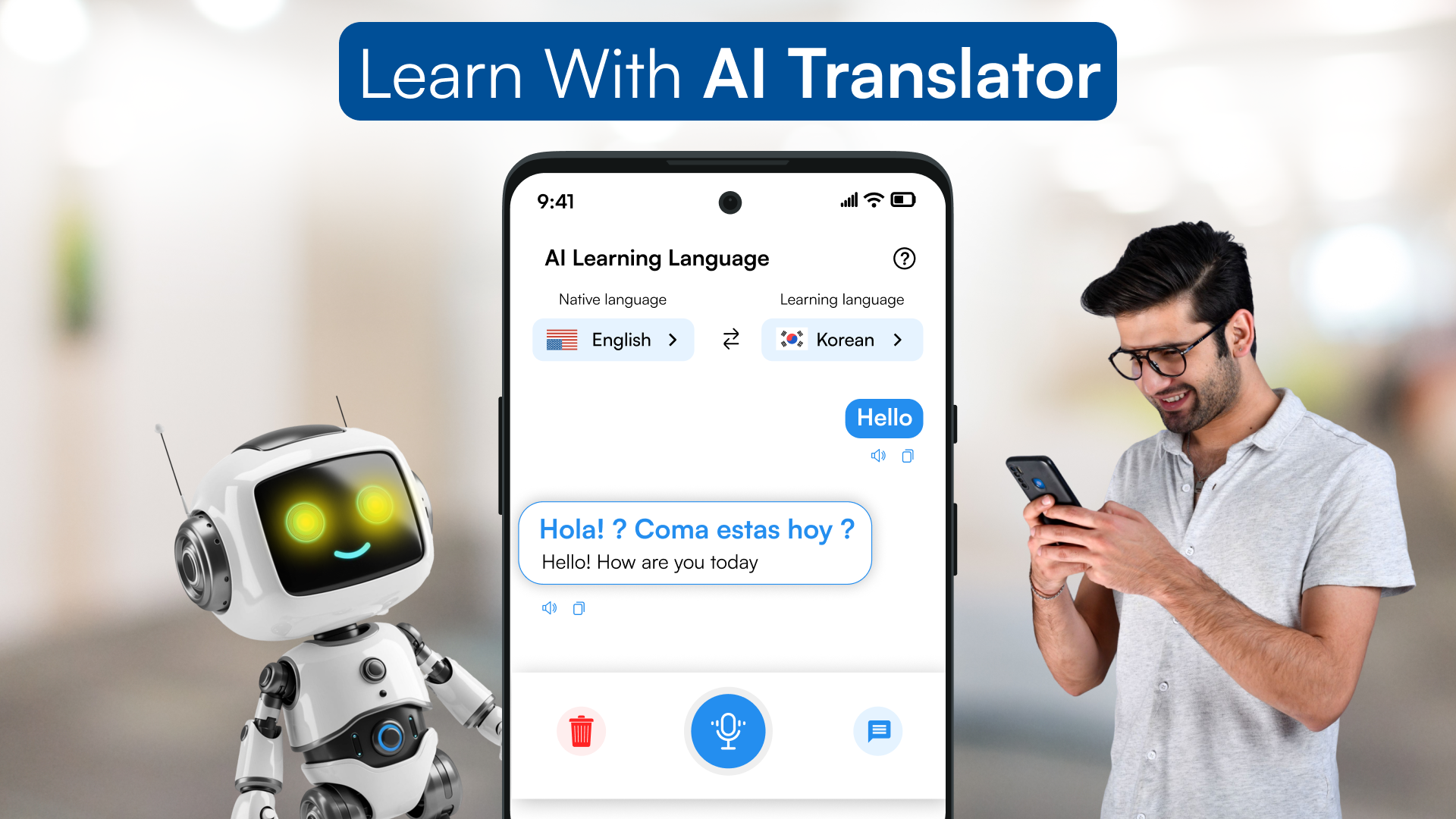 اسکرین شات 2 برنامه AI Translate : Translator App