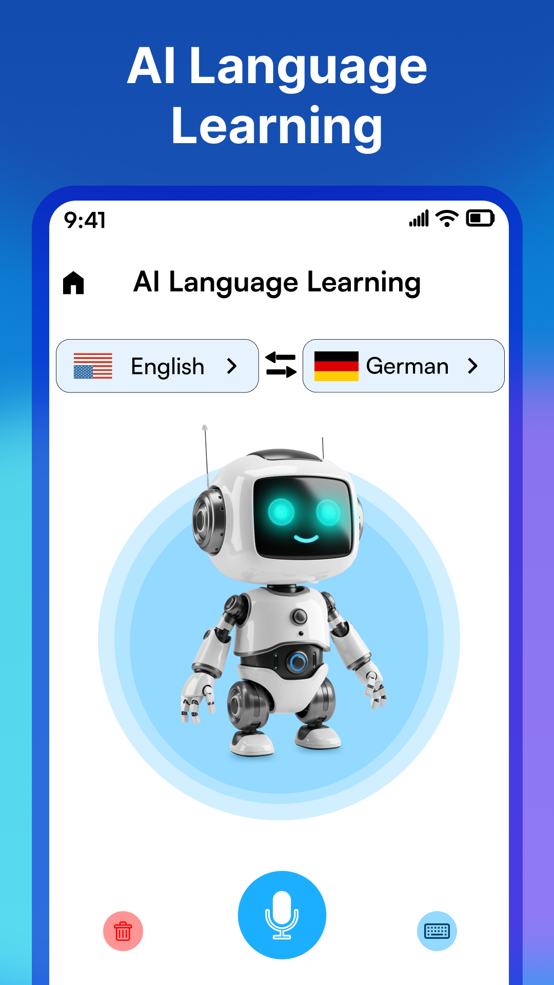 اسکرین شات 1 برنامه AI Translator: Live Translate