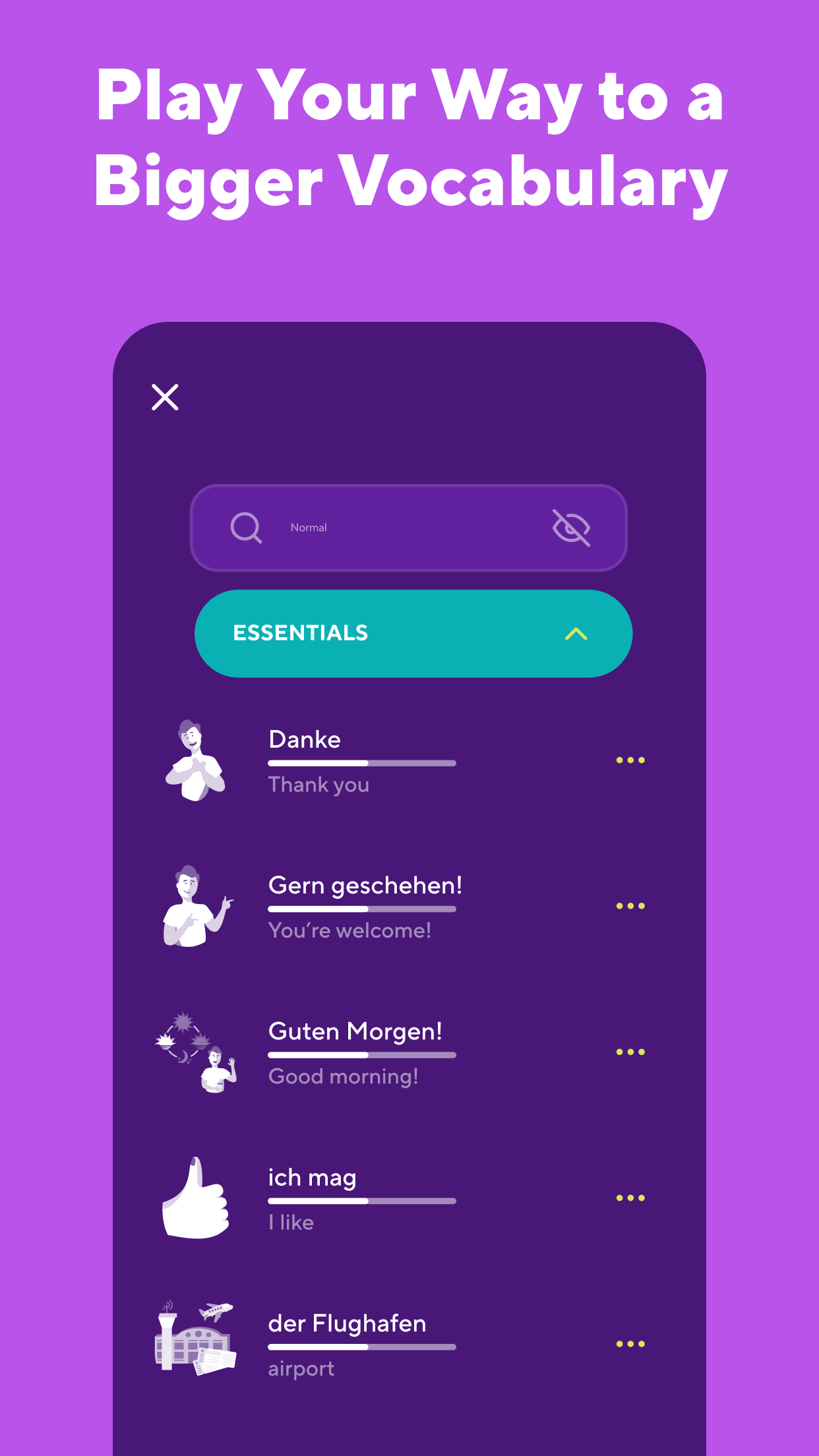اسکرین شات 4 برنامه Drops: Language Learning Games