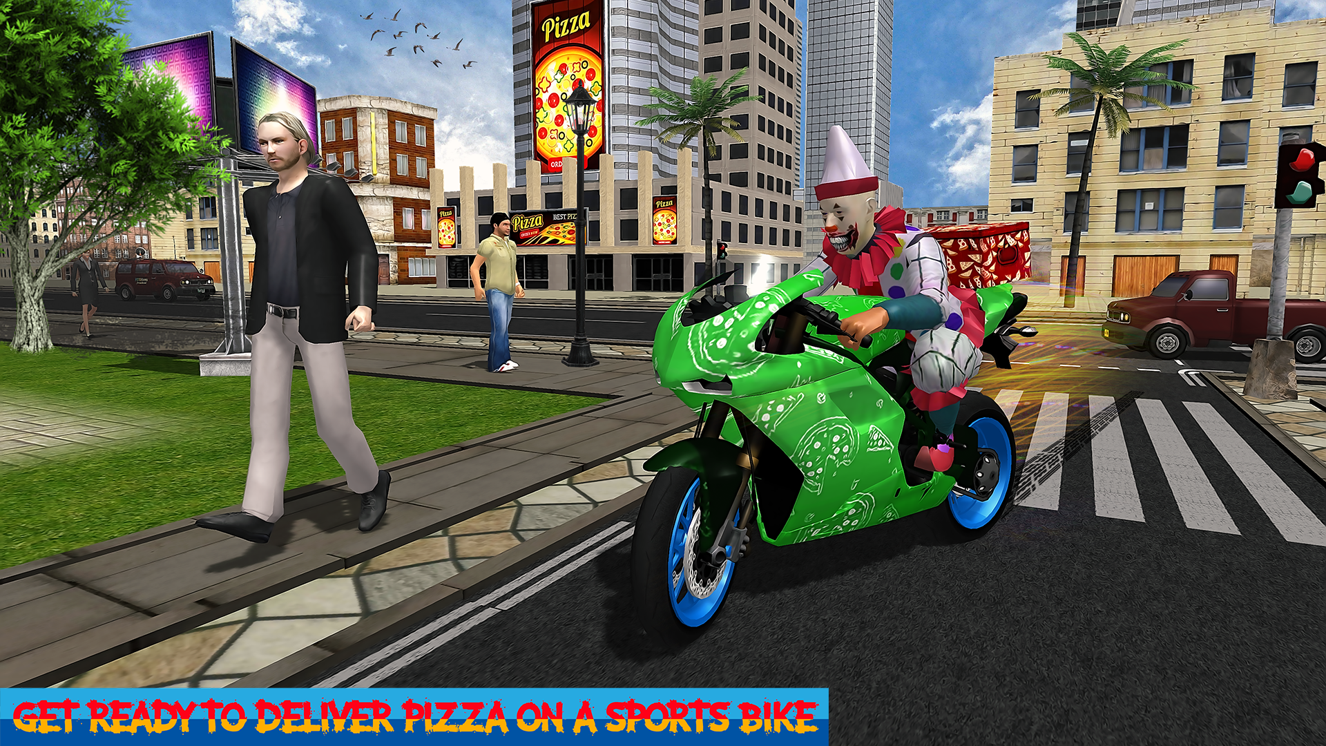 اسکرین شات 6 برنامه Pizza Boy Bike Delivery Game