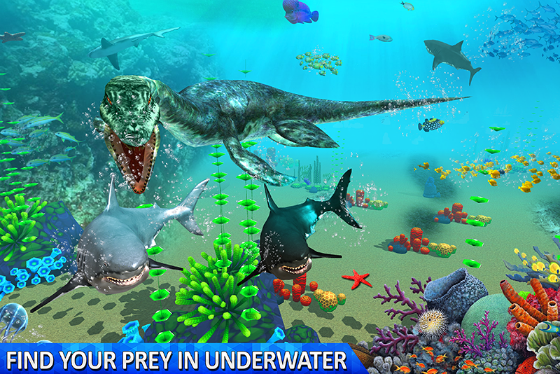 اسکرین شات 1 برنامه Ultimate Sea Dinosaur Monster