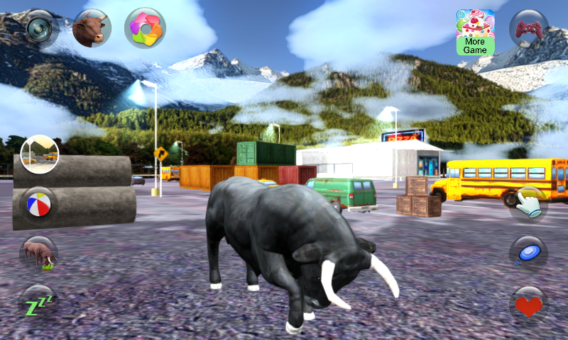 اسکرین شات 1 برنامه Talking Bull: Virtual Pet Fun