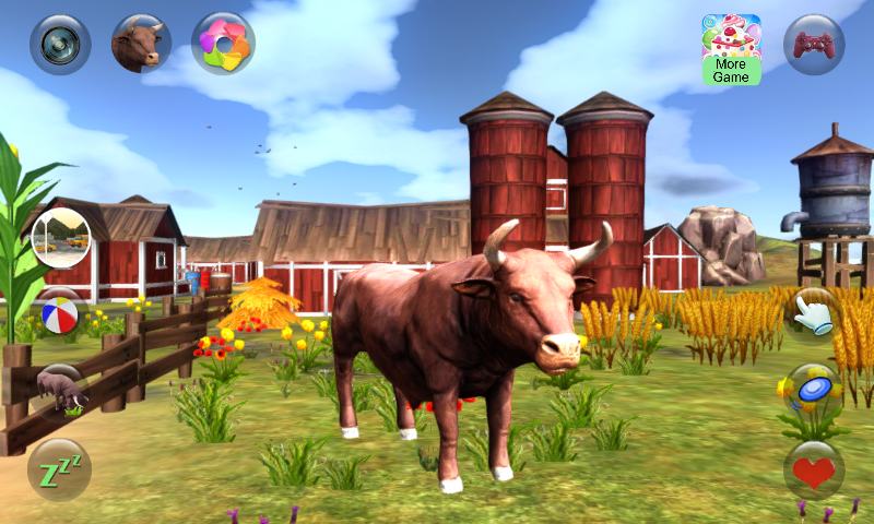 اسکرین شات 7 برنامه Talking Bull: Virtual Pet Fun