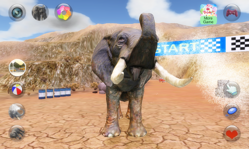 اسکرین شات 1 برنامه Talking Elephant: Fun Trunk