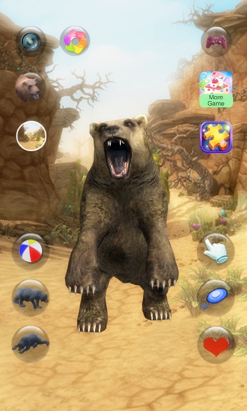 اسکرین شات 1 برنامه Talking Bear: My Virtual Pet
