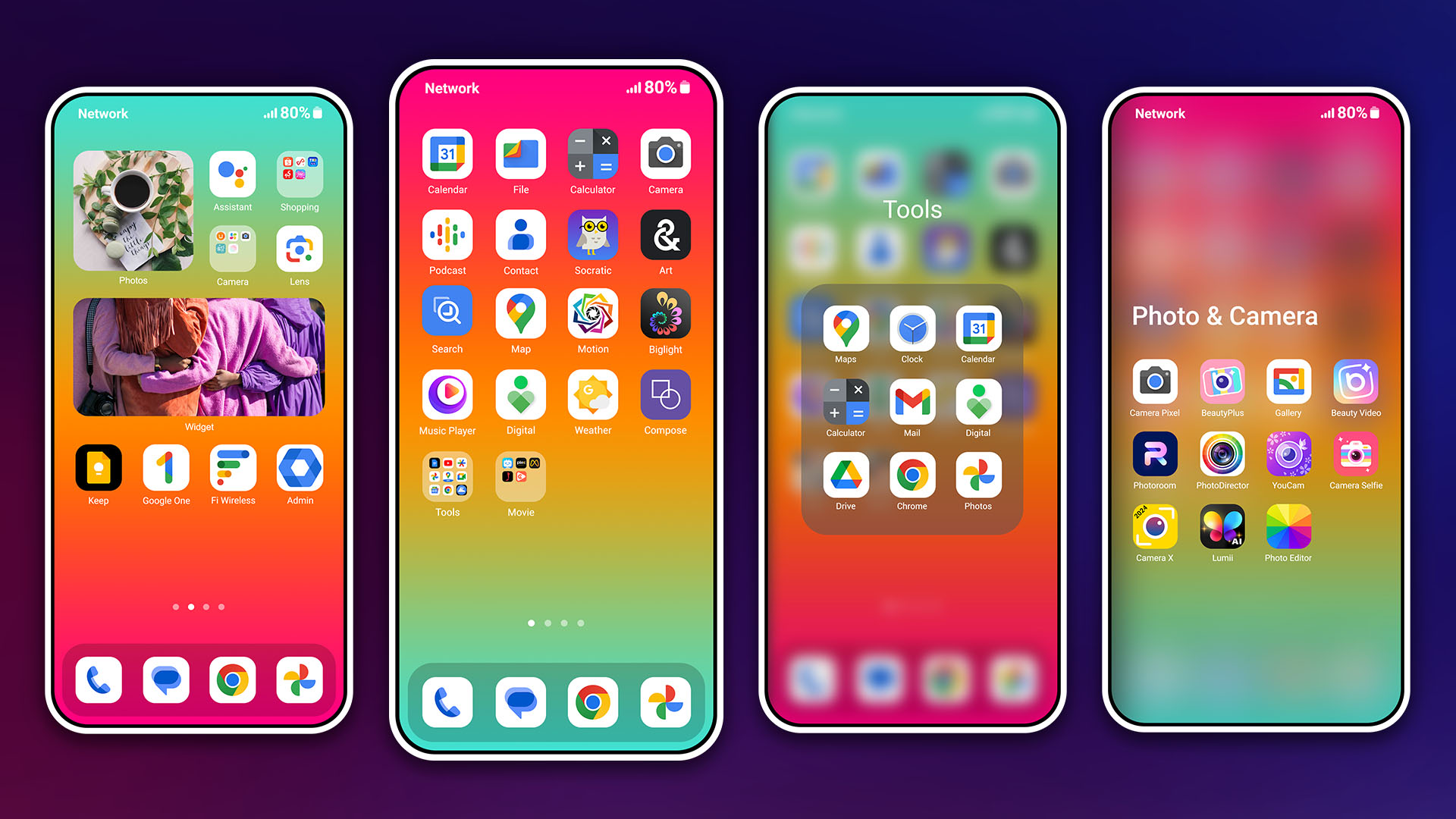 اسکرین شات 6 برنامه HiPhone Launcher OS Phone:Fast