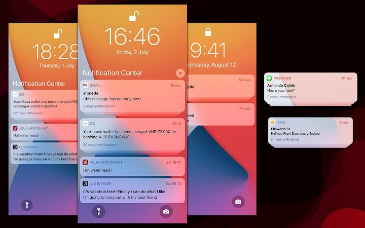 اسکرین شات 3 برنامه Launcher iOS 15
