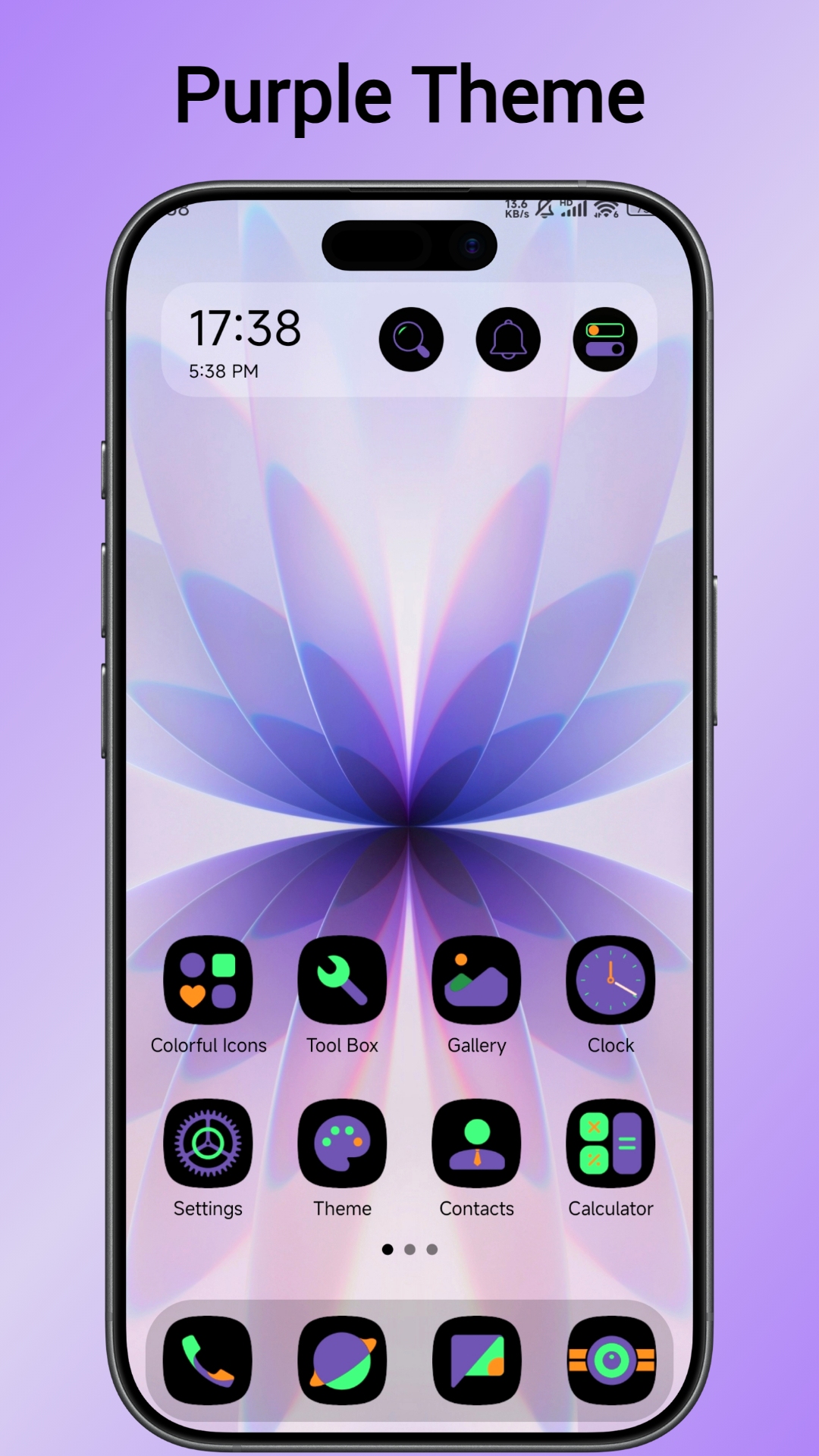 اسکرین شات 6 برنامه Colorful OS Launcher: Themes