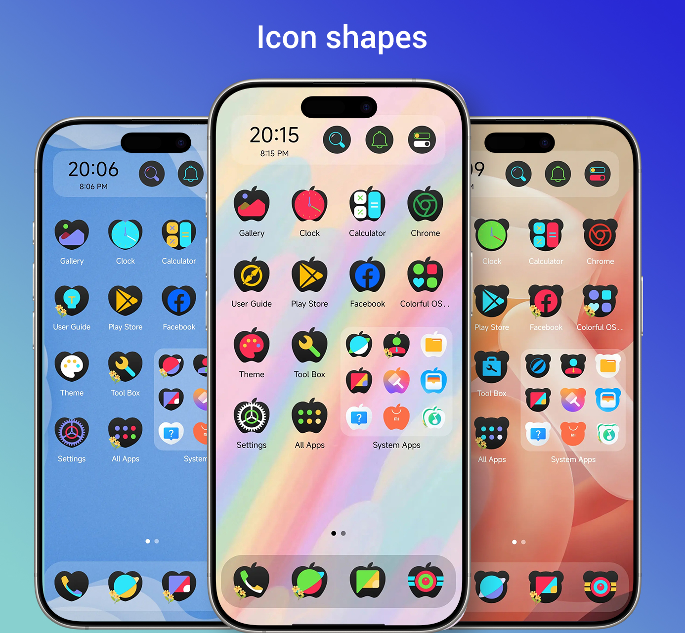 اسکرین شات 4 برنامه Colorful OS Launcher:Aesthetic