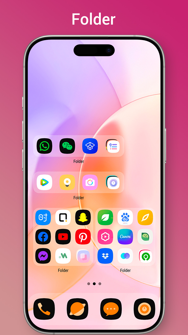 اسکرین شات 6 برنامه Colorful OS Launcher:Aesthetic